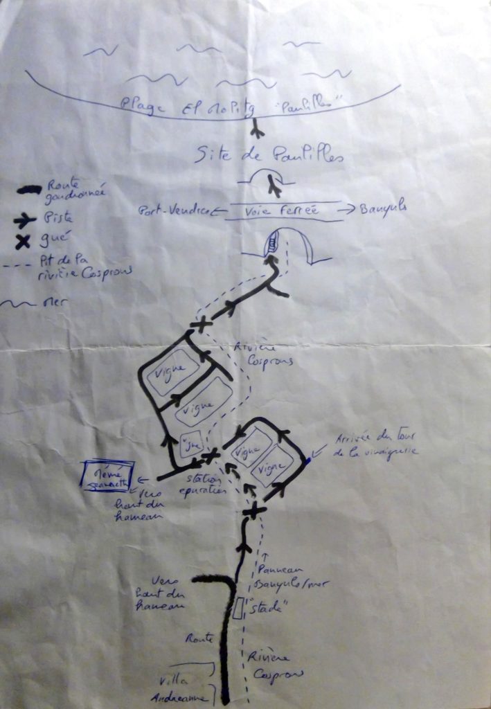 PLAN D’ACCES AUX PLAGES DE LA BAIE DE PAULILLES